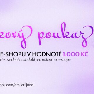 Dárkový poukaz na nákup v hodnotě 1000 Kč